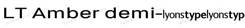 LT Amber demi字体转换